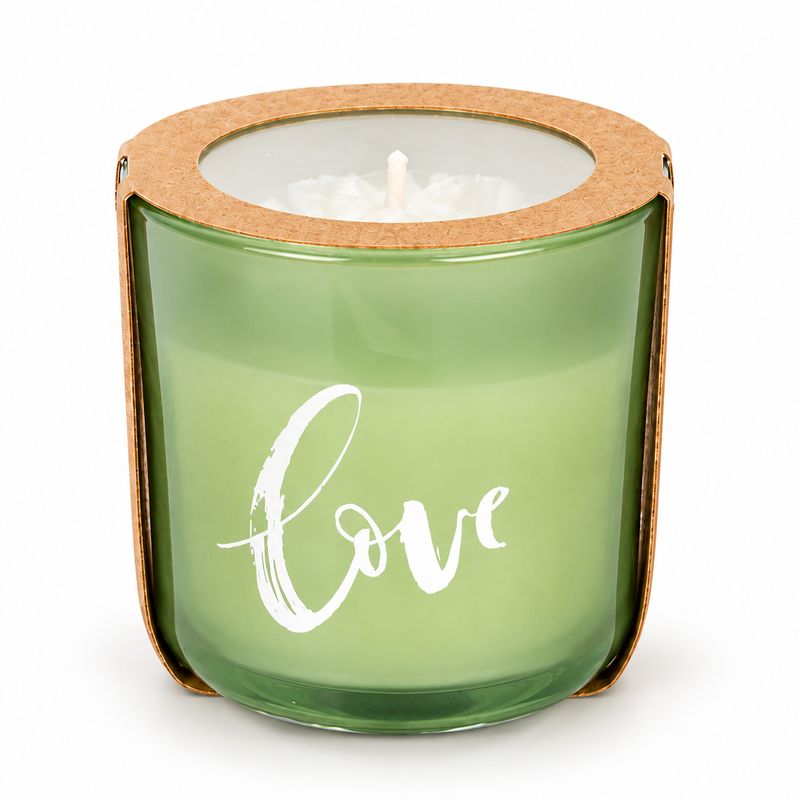 Bougie eau de rose- Vert