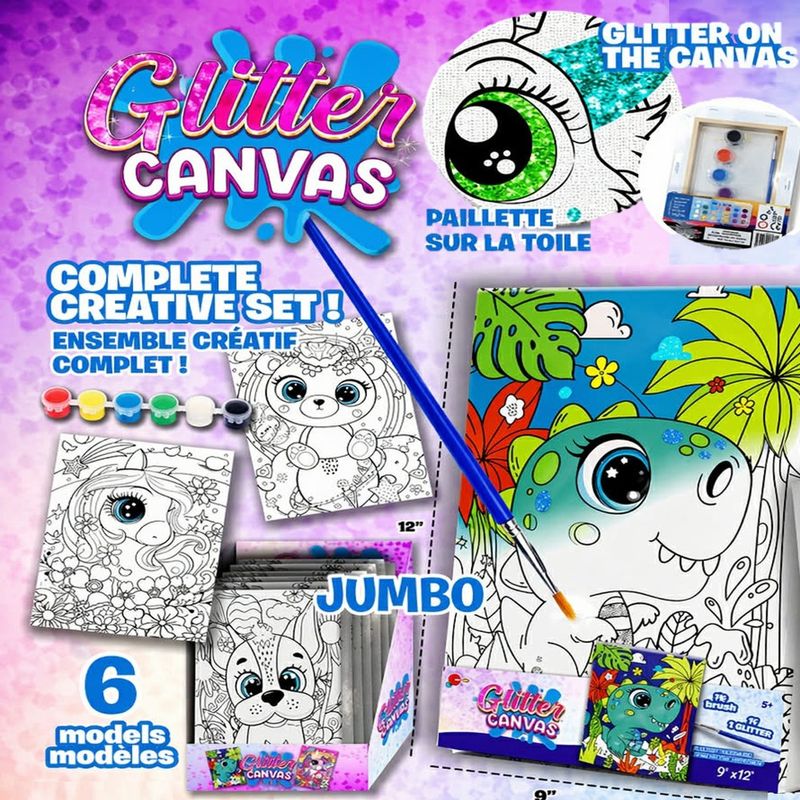 Ensemble canvas à peinture- Licorne