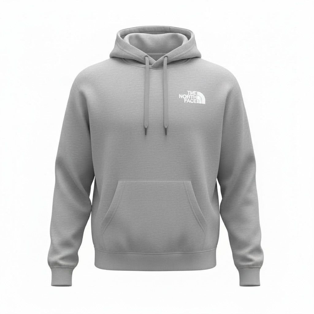Hoodie The North Face Logo Brodé- Gris- Large