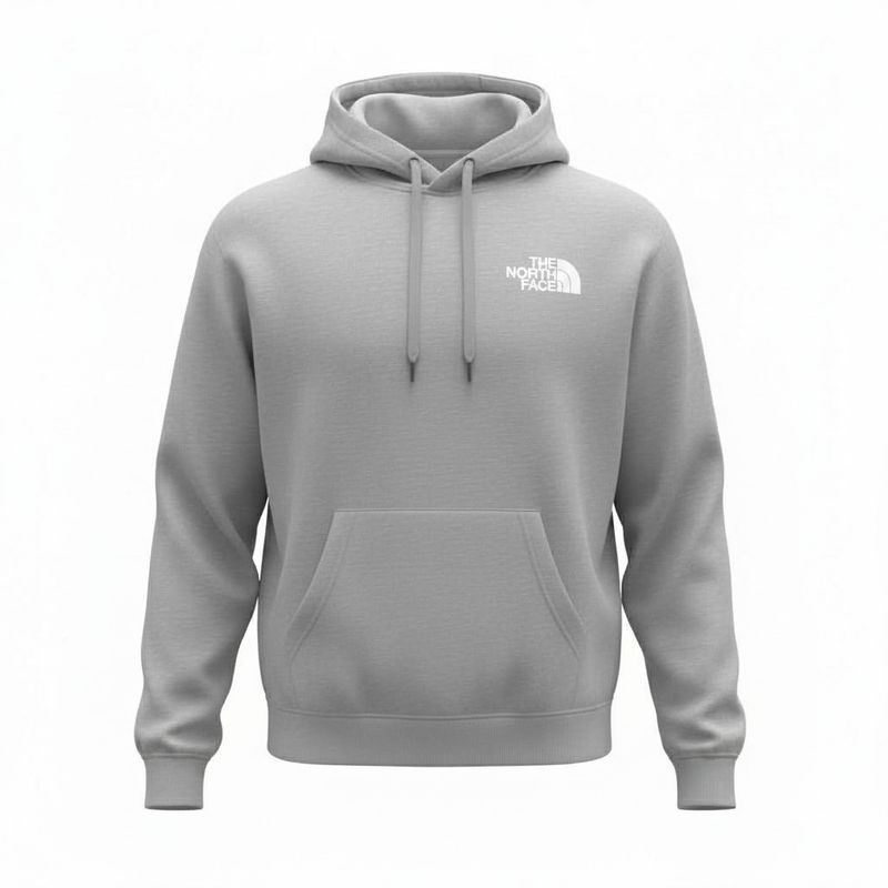Hoodie The North Face Logo Brodé- Gris- Large