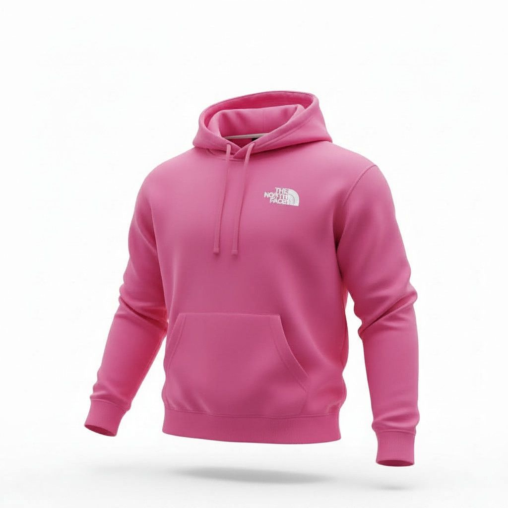 Hoodie The North Face Logo Brodé- Rose Foncé- Medium