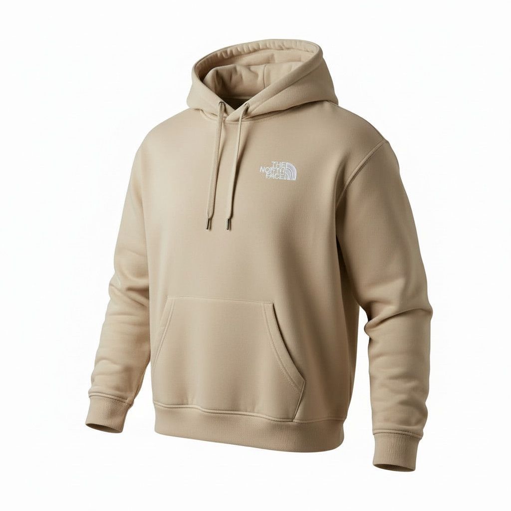 Hoodie The North Face Logo Brodé- Beige-2X-Large