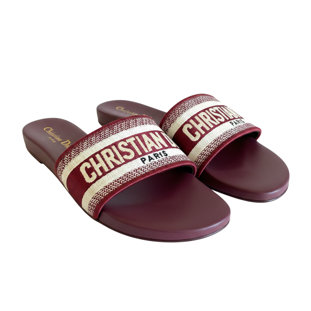 Sandales Dior- Bordeau
