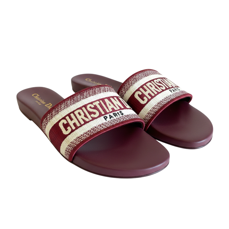 Sandales Dior- Bordeau