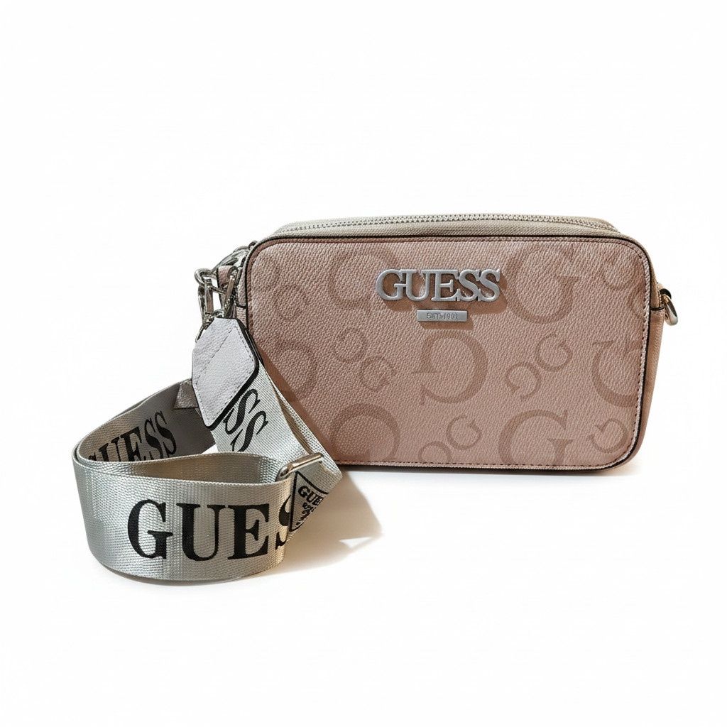 Sac bandouillière Guess- Blanc/Bleu