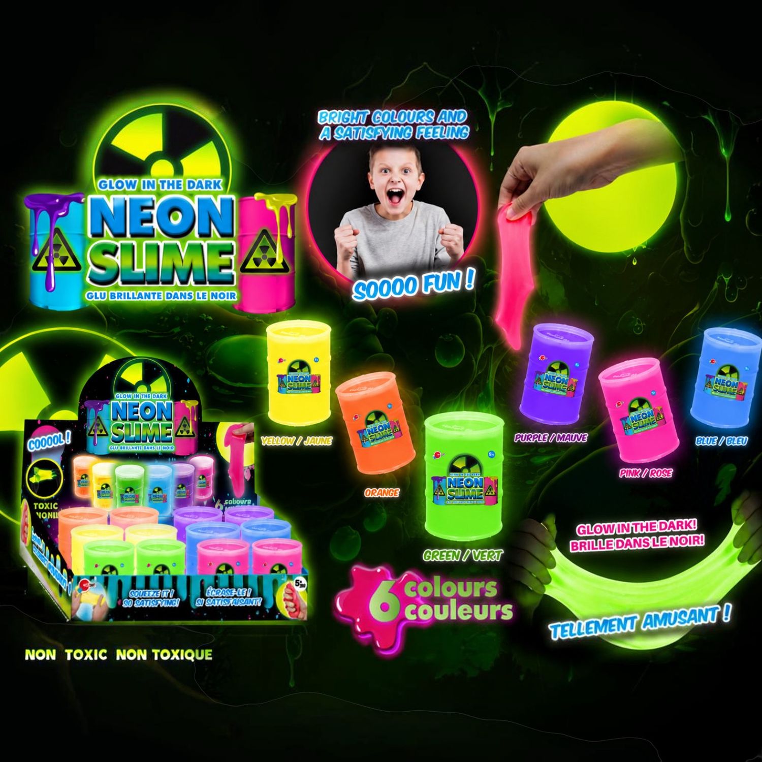 Slime Néon Lumineux