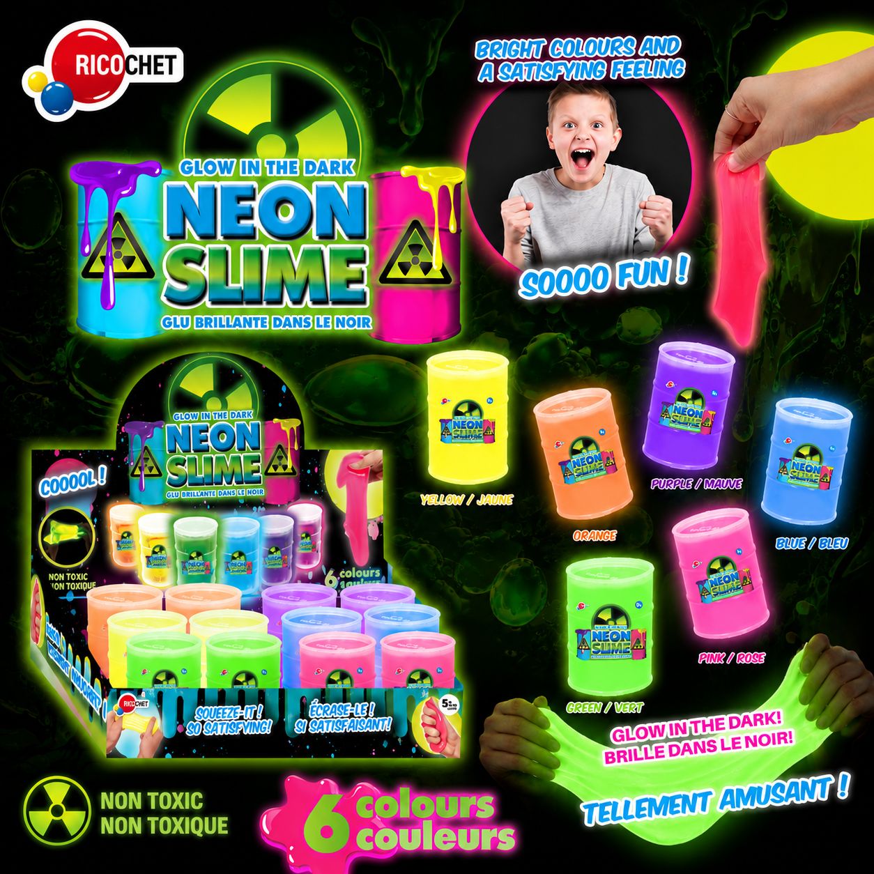 Slime Néon Lumineux