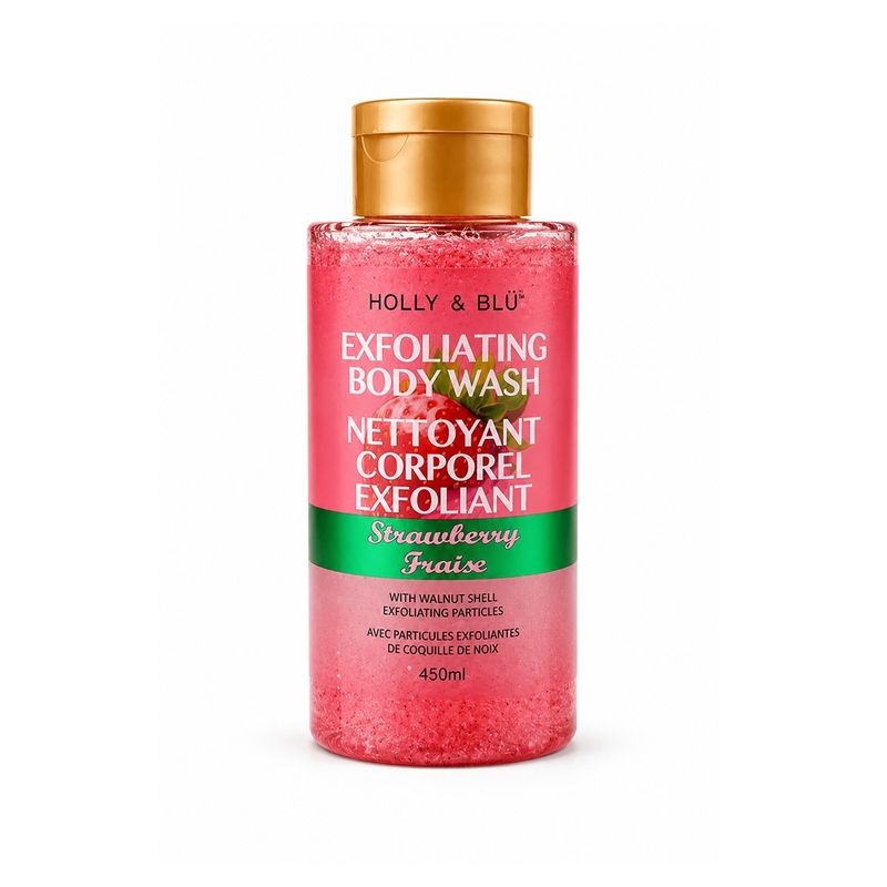 Nettoyant Corporel Exfoliant Fraise- 450ml