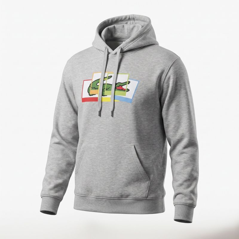 Hoodies Lacoste Gris- Large