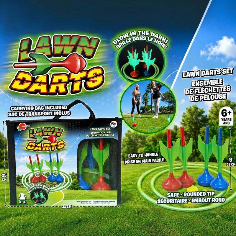 Jeux de darts pour la pelousse