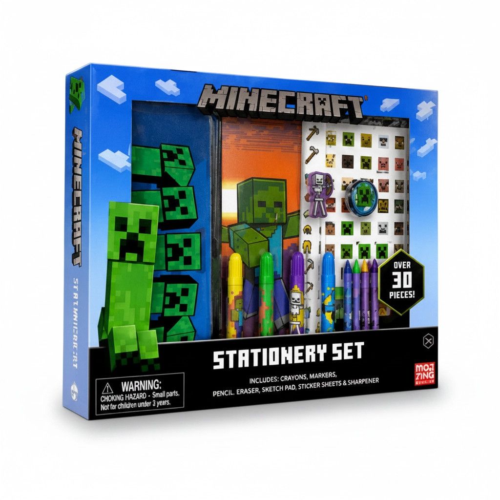 Ensemble de papeterie Minecraft