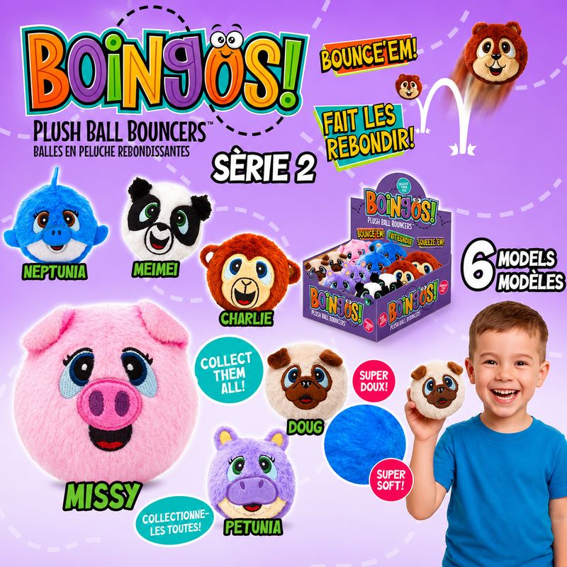 Balle en peluche rebonsissante- Missy