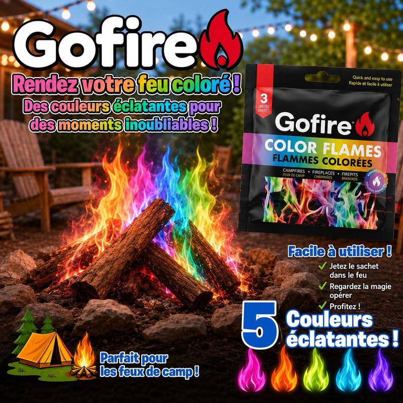Flammes Colorées- 3 Unités