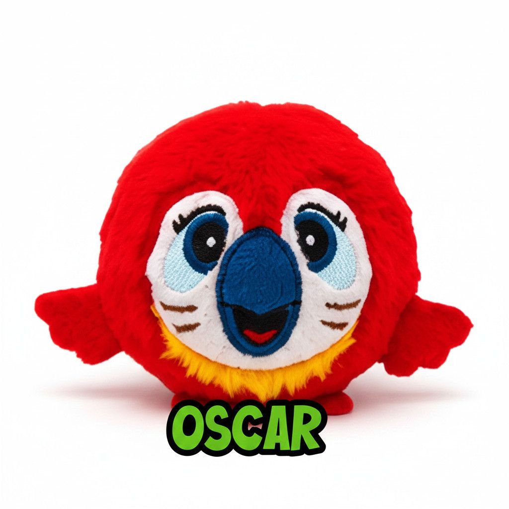 Balle en peluche rebonsissante- Oscar