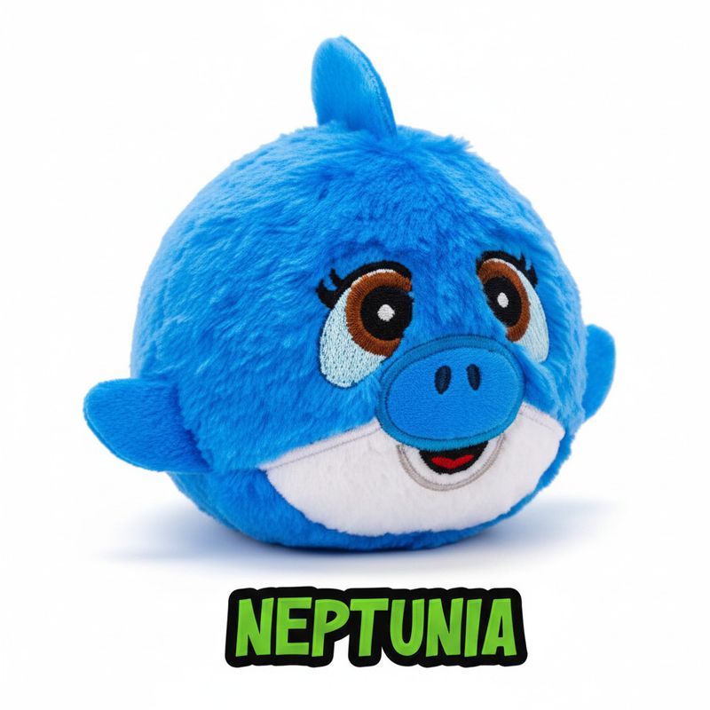 Balle en peluche rebonsissante- Neptunia