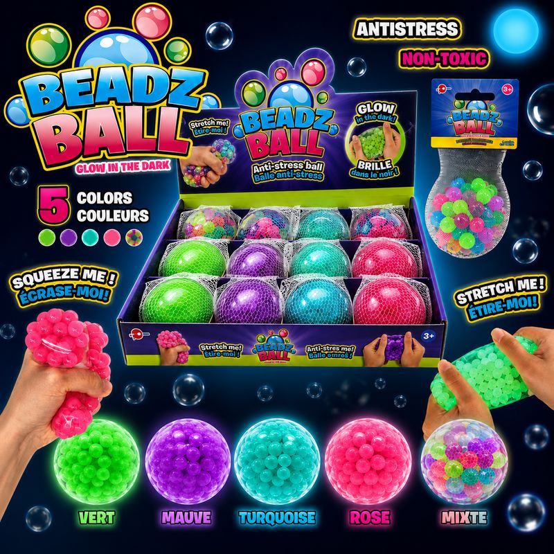 Beadz-Ball anti-stress - Mauve