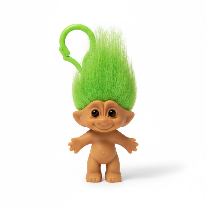 Troll avec clip 5cm- Vert