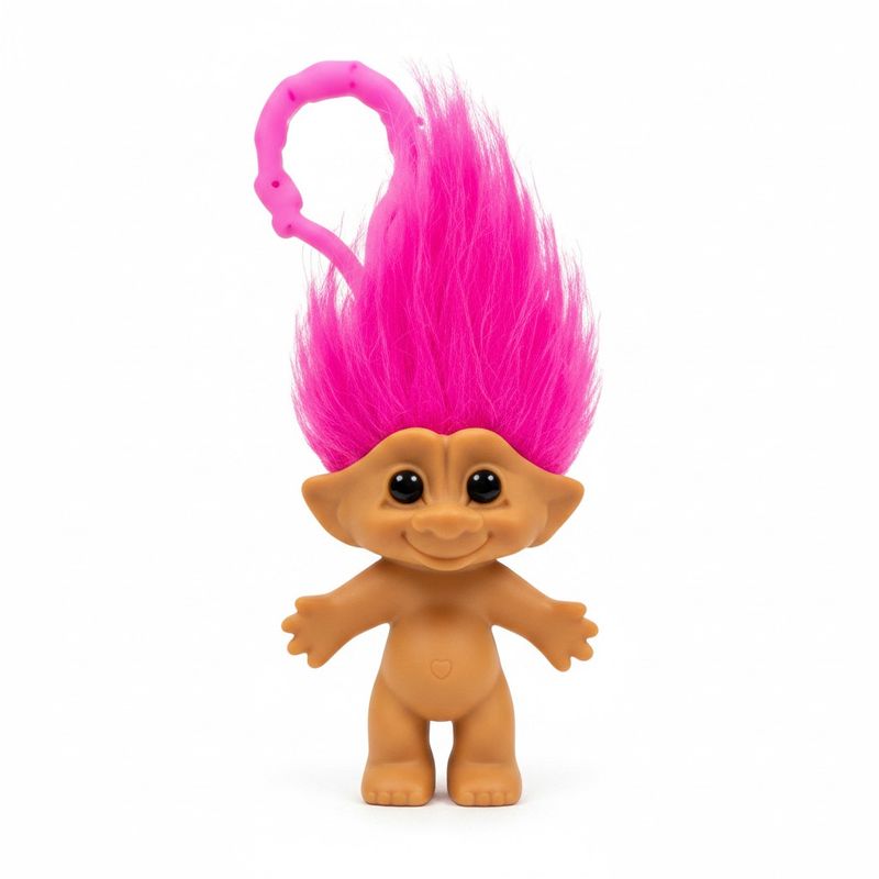 Troll avec clip 5cm- Rose