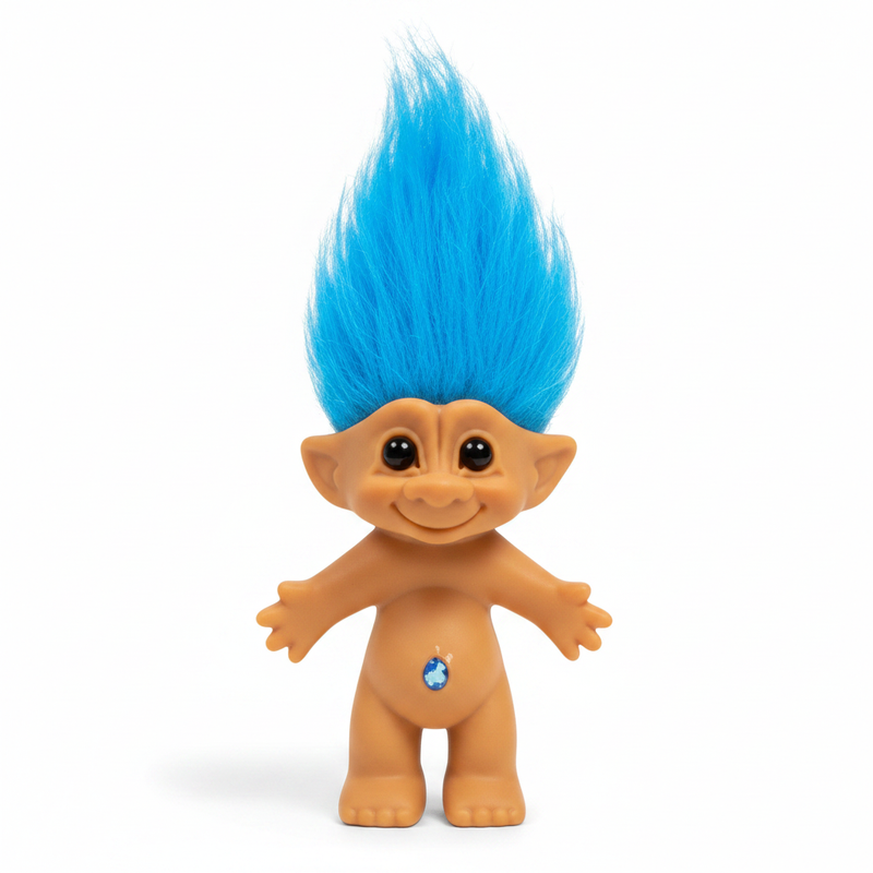 Troll 10cm- Bleu