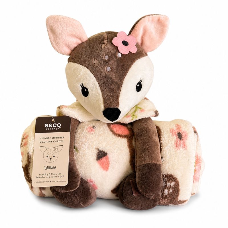 Ensemble peluche et jette- Willow