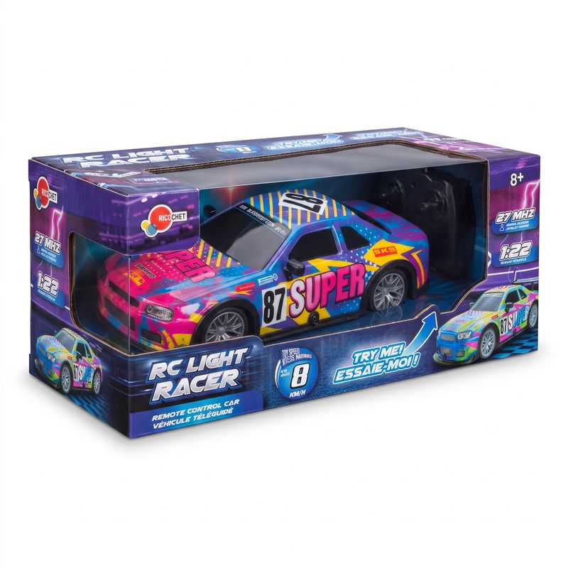 Voiture télécommandée RC Light Racer- Rose