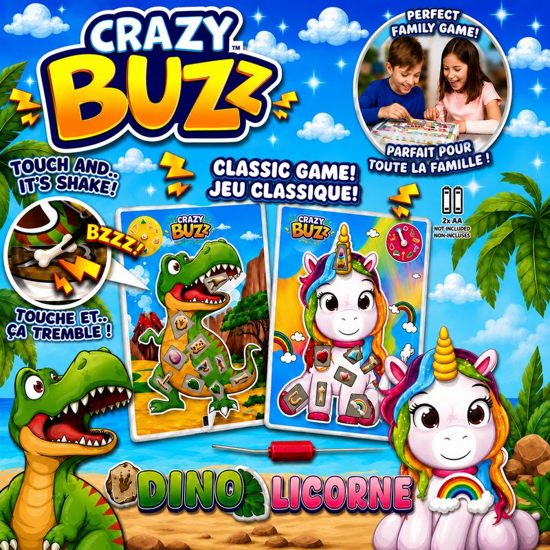 Jeu Crazy Buzz 22 pièces – Dino