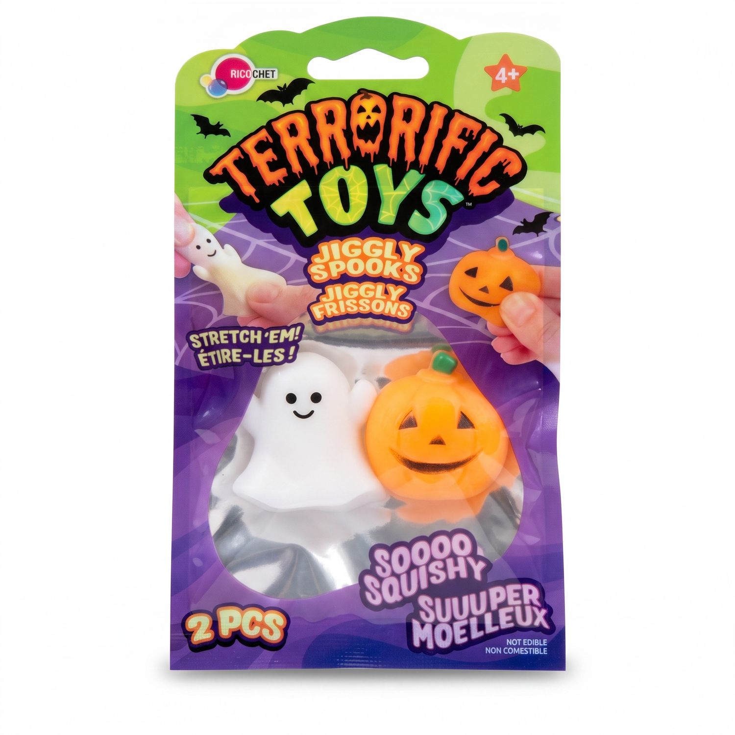 Jouets sensoriels extensibles Halloween – Fantôme &amp; Citrouille