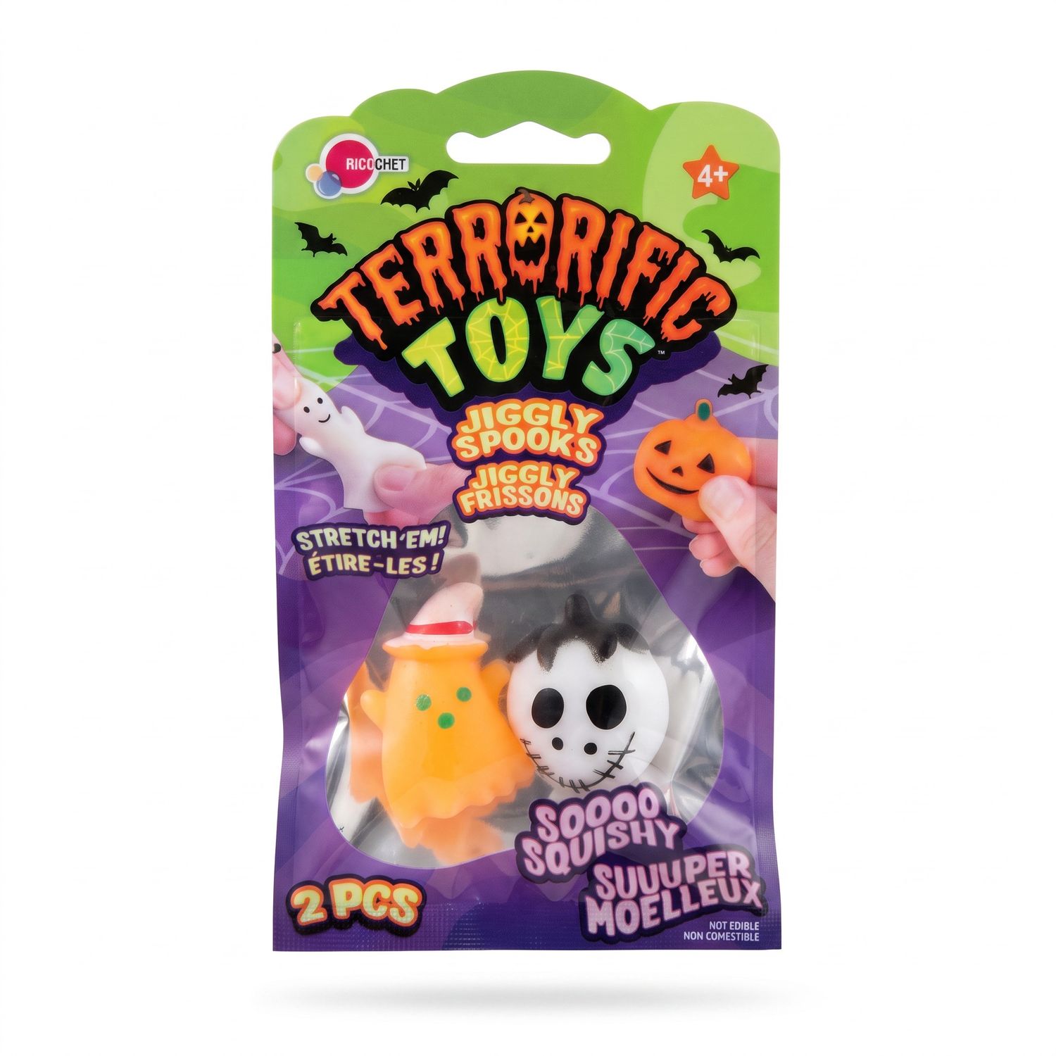 Jouets sensoriels extensibles Halloween – Fantôme &amp; Squelette