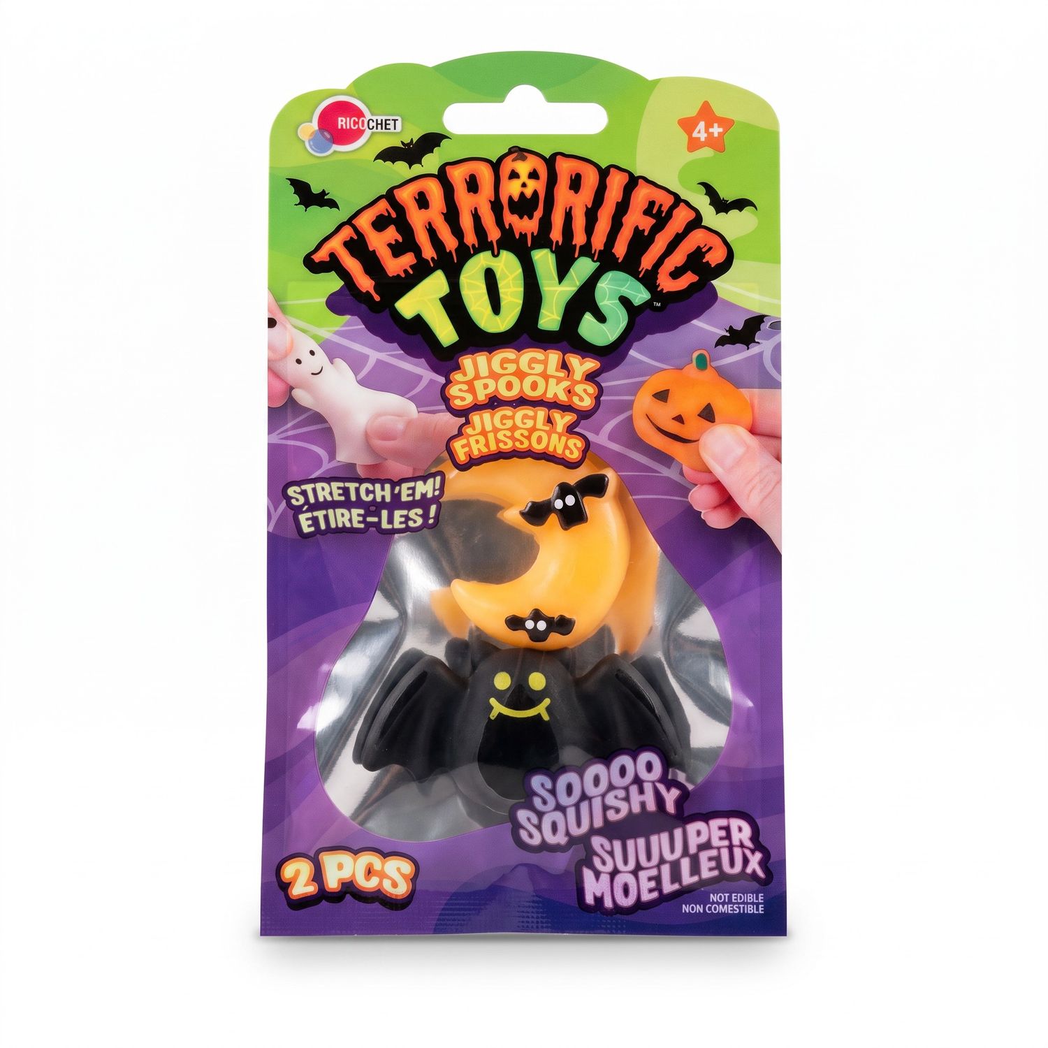 Jouets sensoriels extensibles Halloween – Lune &amp; Chauve-souris