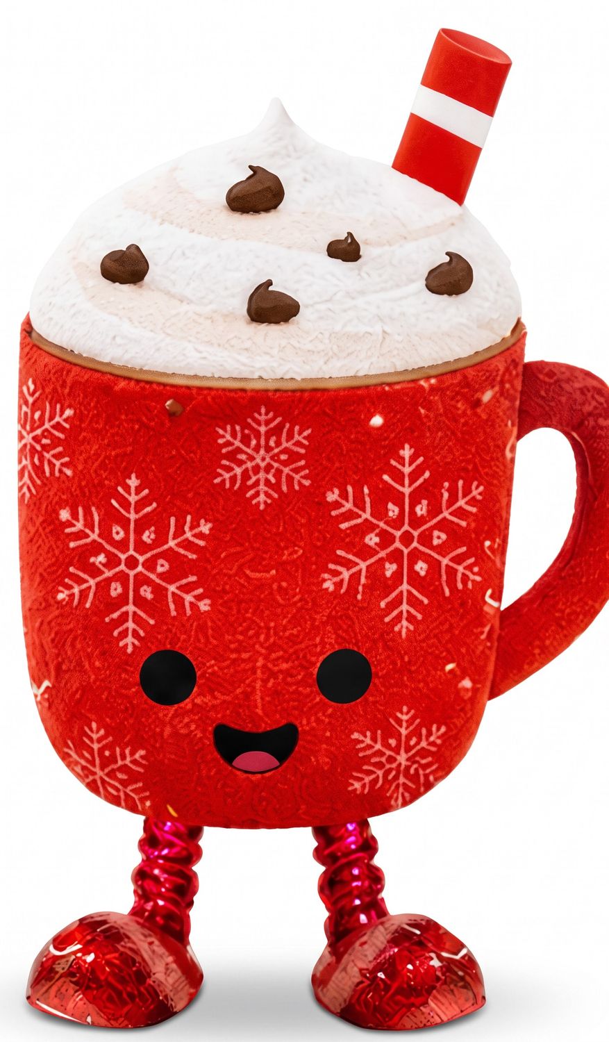 Peluche de Noël– Tasse de chocolat chaud