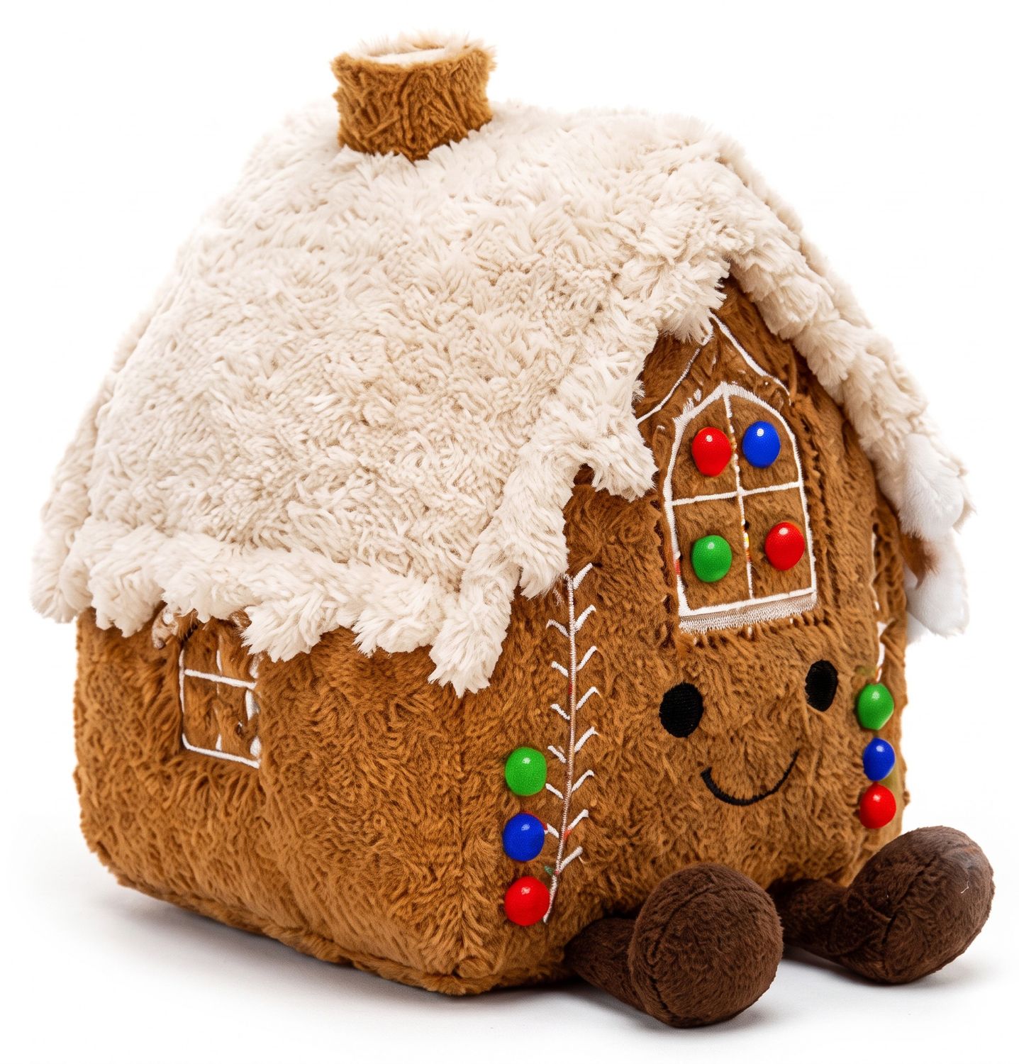 Peluche de Noël– Maison en pain d’épices