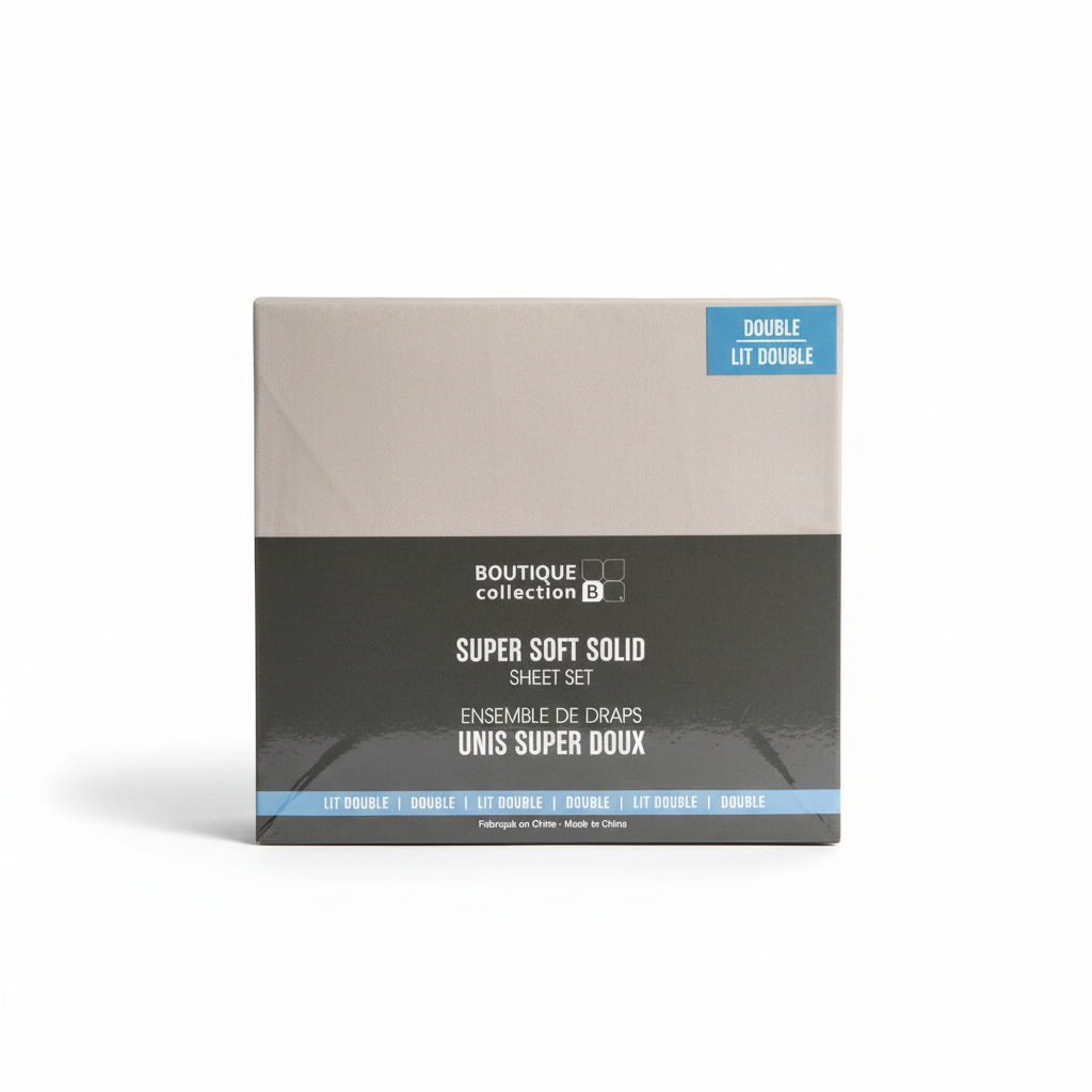 Drap unis double- Ivoire
