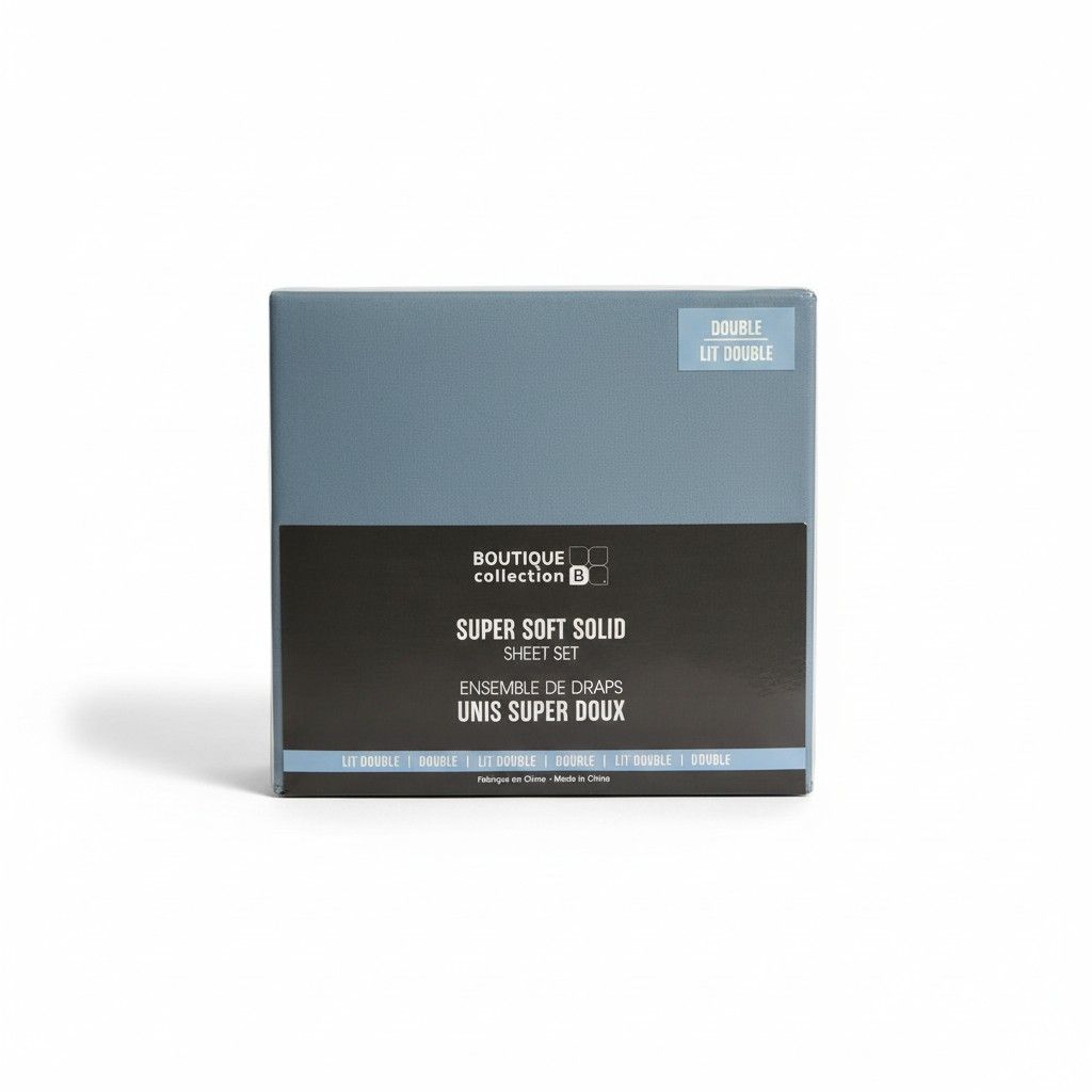 Drap unis double- Bleu