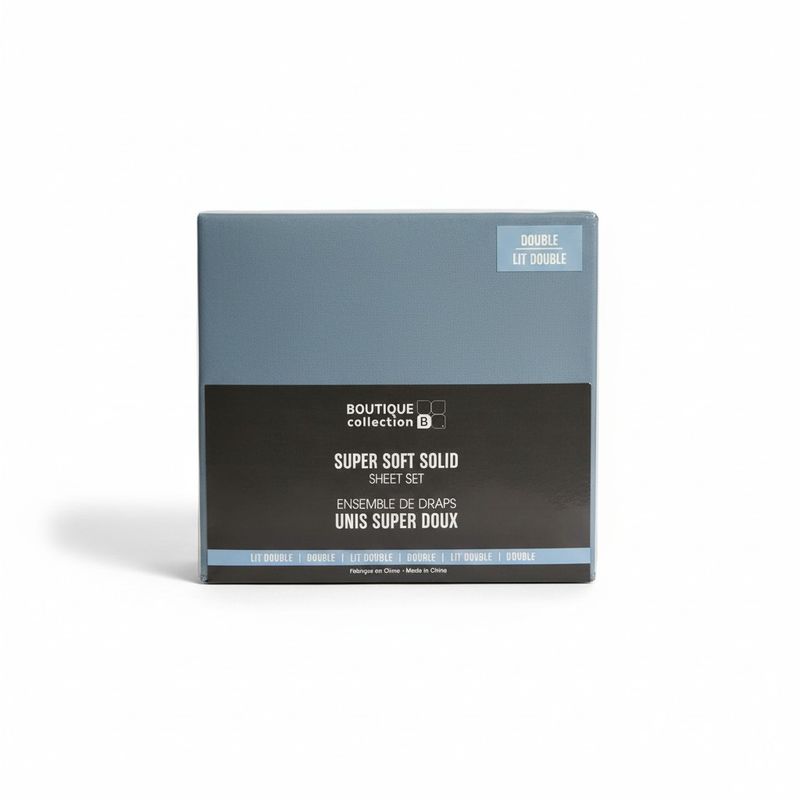 Drap unis double- Bleu