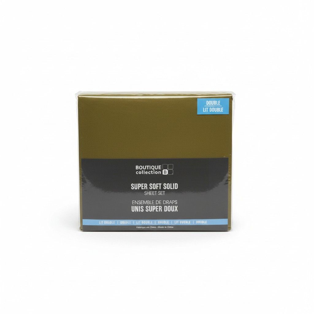 Drap unis double- Kaki