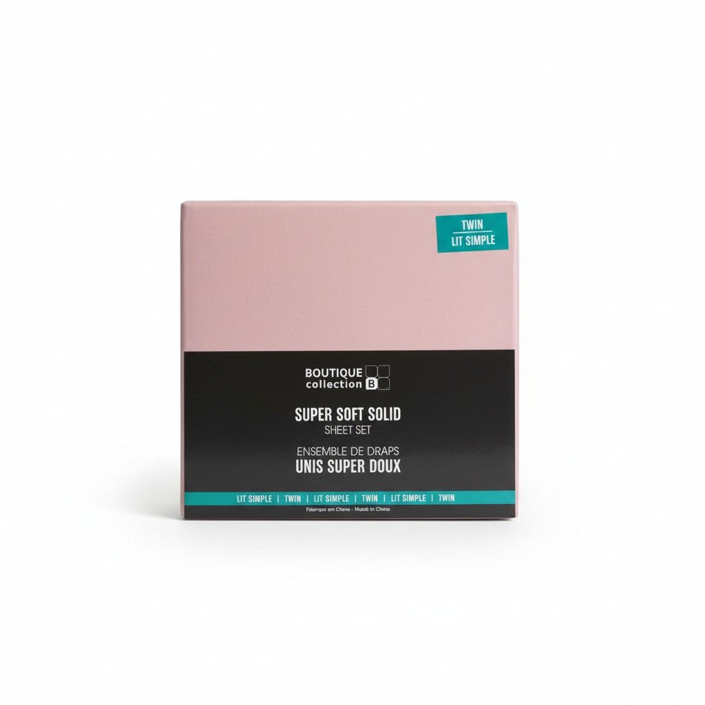 Drap unis simple- Rose