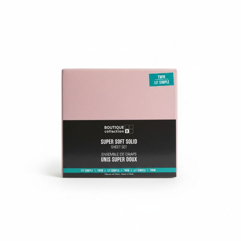 Drap unis simple- Rose
