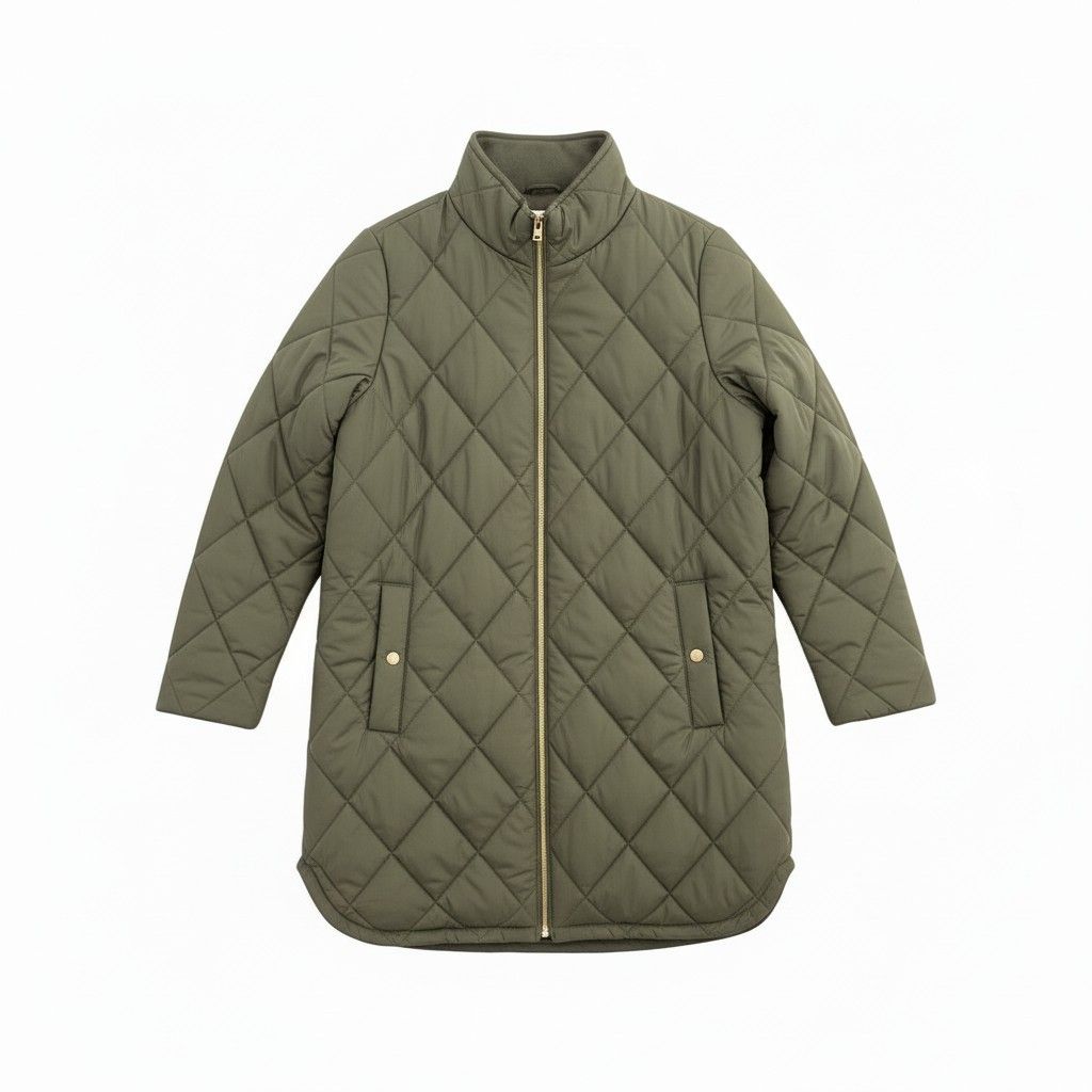 Manteau long- olive cendré- M