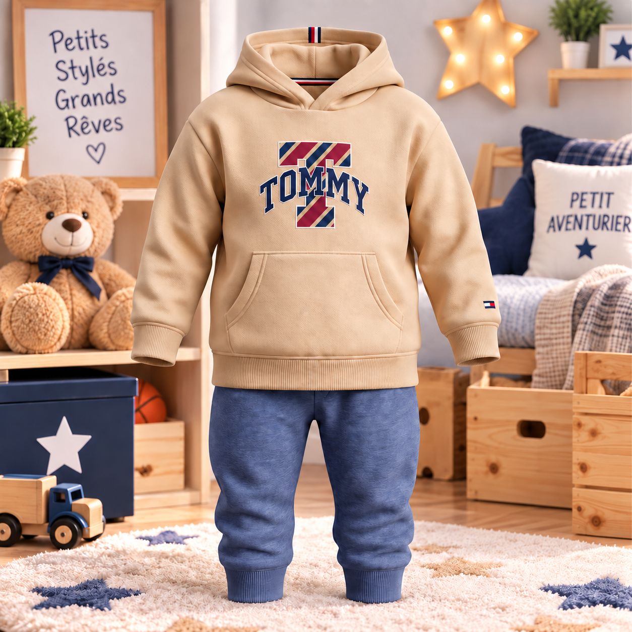 Ensemble 2 pièce - Marine- 4 ans