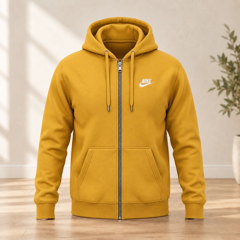 Veste Nike Brodée- Jaune- Large