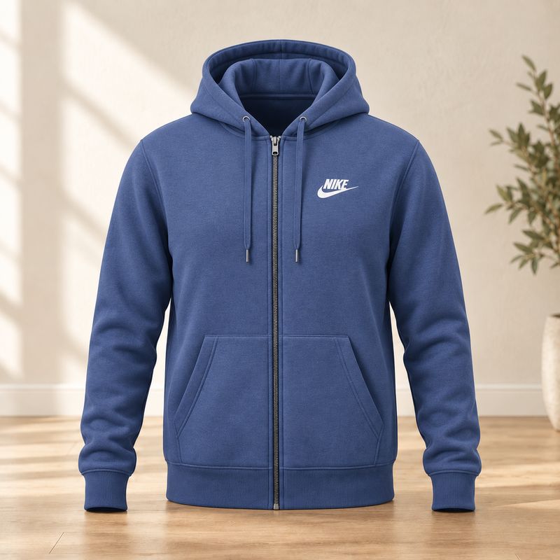 Veste Nike Brodée- Bleu Jean- XL
