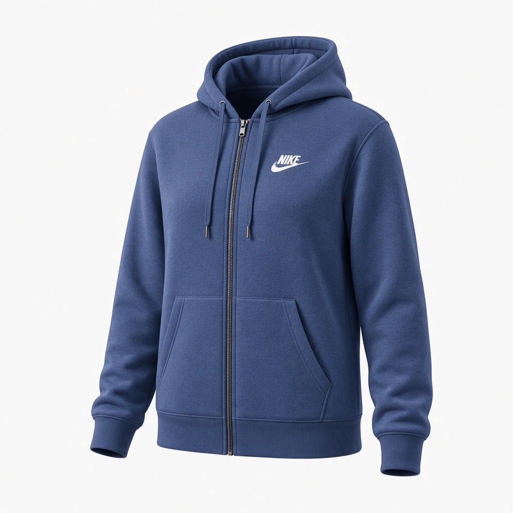 Veste Nike Brodée- Bleu Jean- Medium