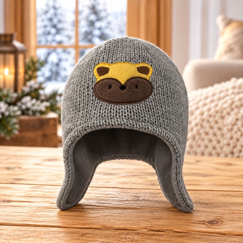 Tuque pour Enfant Raton Gris