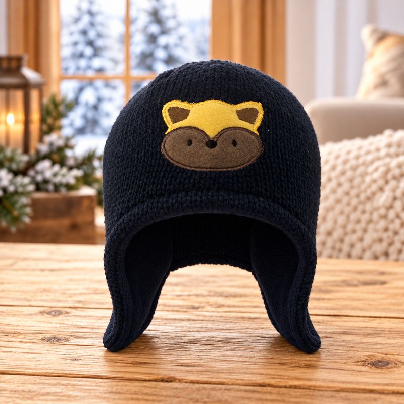 Tuque pour Enfant Raton Noir
