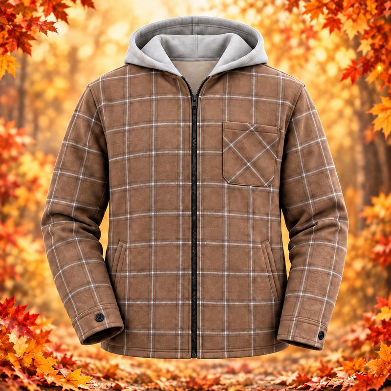 Veste doublée- Brun- M