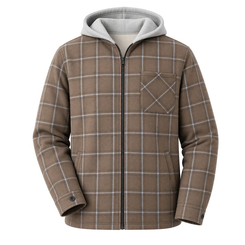 Veste doublée- Brun- XL