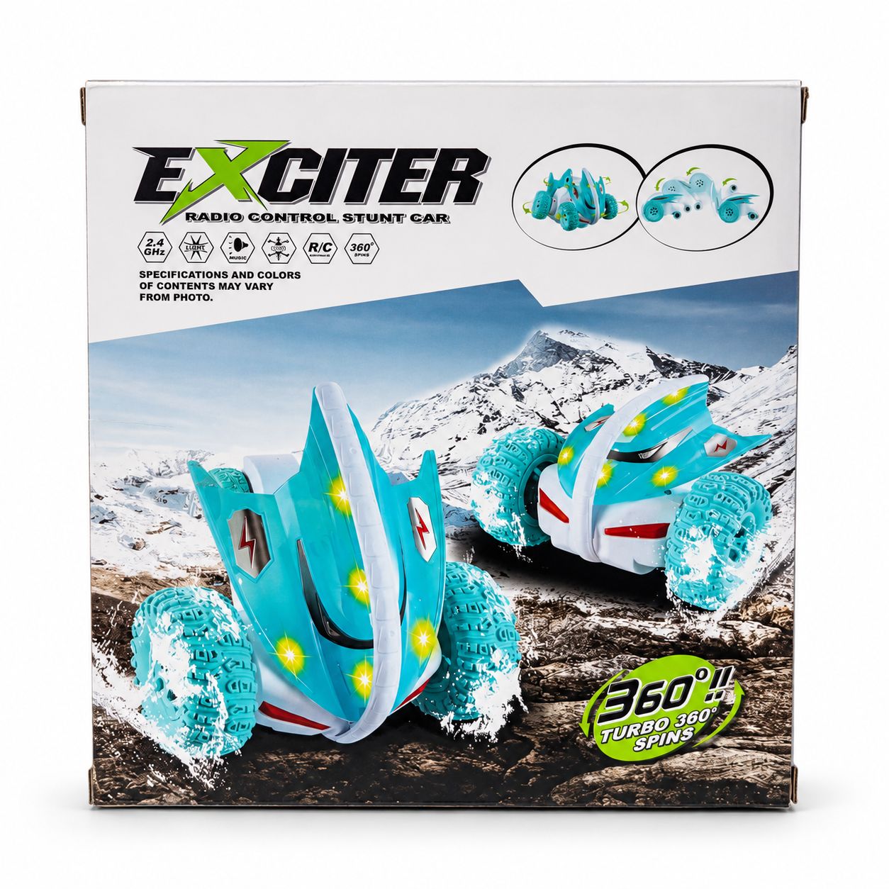 Exciter 360 Turbo spins