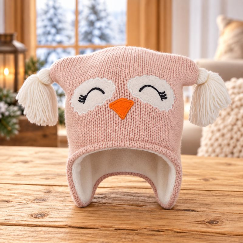 Tuque pour Enfant Hiboux Rouse