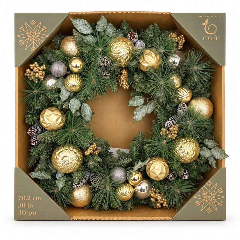 Couronne de noël- Doré