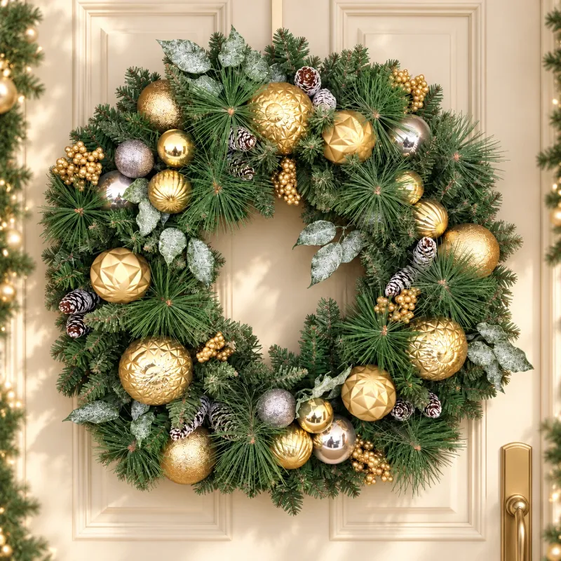 Couronne de noël- Doré
